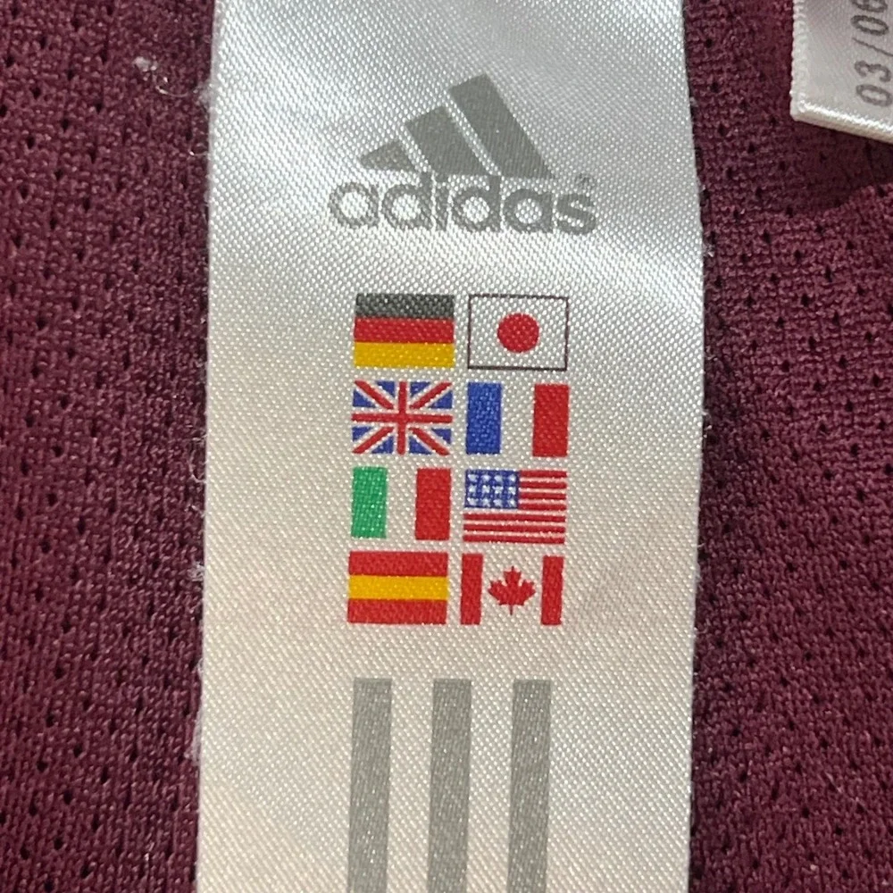 VTG Adidas Mens Burgundy‎ Track Pants Athletic Joggers Casual Style Small Y2K